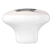 Niedliches Raccoon-Waldtier Keramikknauf (Seitenansicht)