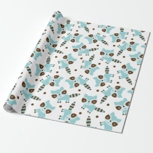 Niedliches Raccoon Wrapping Paper Geschenkpapier