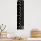 Niedliches Racing Circuit Growth Chart Poster (Küche)