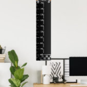 Niedliches Racing Circuit Growth Chart Poster (Heimbüro)