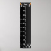 Niedliches Racing Circuit Growth Chart Poster (Vorne)