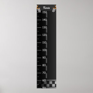 Niedliches Racing Circuit Growth Chart Poster