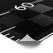 Niedliches Racing Circuit Growth Chart Poster (Ecke)