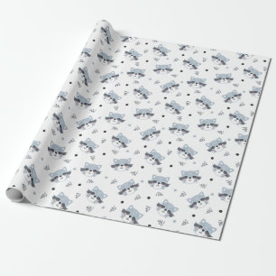 Niedliches Racoon Wrapping Paper Geschenkpapier