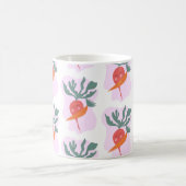 Niedliches Radish- und Carrot-Cartoon-Muster Kaffeetasse (Mittel)