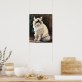 Niedliches Ragdoll Chat Art Print Poster (Küche)