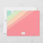 Niedliches Rainbow Animal Critter Danke (Rückseite)