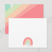 Niedliches Rainbow Animal Critter Danke (Vorne/Hinten)