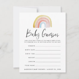 Niedliches Rainbow Baby Guessing Game