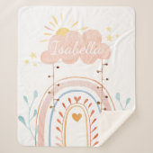 Niedliches Rainbow-Baby Sherpadecke (Vorderseite)