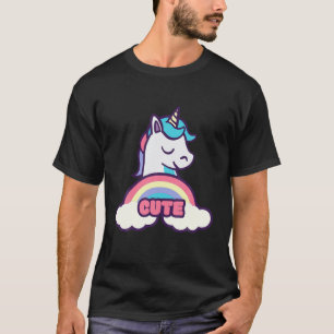 Niedliches Rainbow Cloud Unicorn T-Shirt
