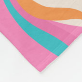 Niedliches Rainbow-Einhorn und Stars Girly-Pink-Mo Fleecedecke (Ecke)