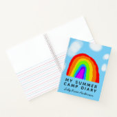 Niedliches Rainbow Girl's Summer Camp-Tagebuch Notizblock (Innenseite)