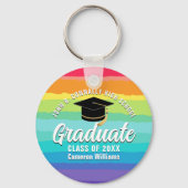 Niedliches Rainbow Graduate Custom Abschluss Gift Schlüsselanhänger (Vorderseite)