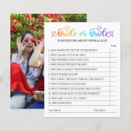 Niedliches Rainbow Heart Script Bridge oder Bride