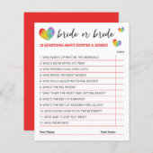 Niedliches Rainbow Hearts Bridge oder Bride Game (Vorne/Hinten)