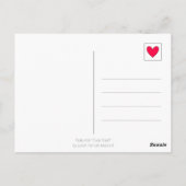 Niedliches Rainbow Herzlichen Dank | Postkarte (Rückseite)