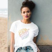Niedliches Rainbow-Kind Gottes Retro-T - Shirt