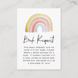 Niedliches Rainbow-Kinderdusche Buchungsanfrage Begleitkarte