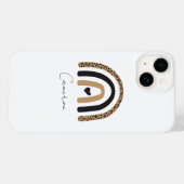 Niedliches Rainbow Leopard Muster Case-Mate iPhone Hülle (Rückseite (Horizontal))