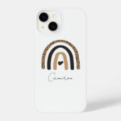 Niedliches Rainbow Leopard Muster iPhone Hülle (Rückseite)