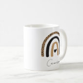 Niedliches Rainbow Leopard Muster Kaffeetasse (VorderseiteRechts)