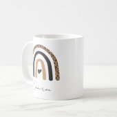 Niedliches Rainbow Leopard Muster Kaffeetasse (Vorderseite Links)