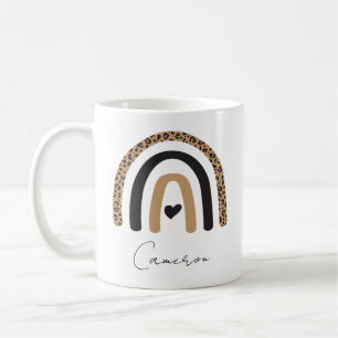 Niedliches Rainbow Leopard Muster Kaffeetasse
