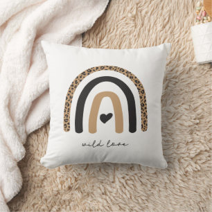 Niedliches Rainbow Leopard Muster Kissen