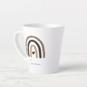 Niedliches Rainbow Leopard Muster Milchtasse (Linke Ecke)