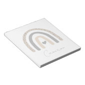 Niedliches Rainbow Leopard Muster Notizblock (angewinkelt)