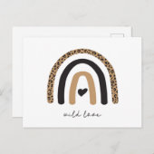 Niedliches Rainbow Leopard Muster Postkarte (Vorne/Hinten)
