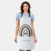 Niedliches Rainbow Leopard Muster Schürze (Getragen)