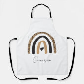 Niedliches Rainbow Leopard Muster Schürze (Vorderseite)