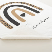 Niedliches Rainbow Leopard Muster Sherpadecke (3/4)