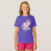 Niedliches Rainbow Magical Unicorn T-Shirt (Vorne ganz)