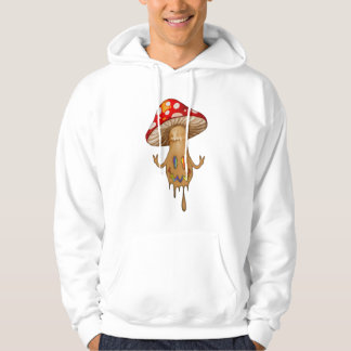 Niedliches Rainbow Mushroom Hooded Sweatshirt