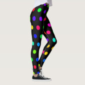 Niedliches Rainbow Polka Dots Muster Leggings (Rechts)