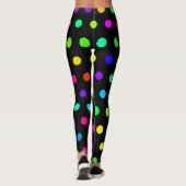 Niedliches Rainbow Polka Dots Muster Leggings (Rückseite)