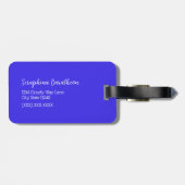 Niedliches Rainbow Sky Muster Personalisiert Gepäckanhänger (Rückseite horizontal)