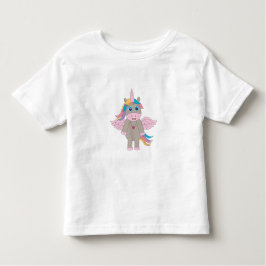 Niedliches Rainbow Unicordesign Kleinkind T-shirt