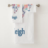 Niedliches Rainbow Unicorn Badhandtuch Set (Insitu)