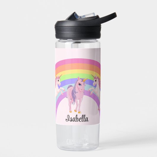 Niedliches Rainbow Unicorn Fügen Sie dem Mädchen d Trinkflasche (Links)