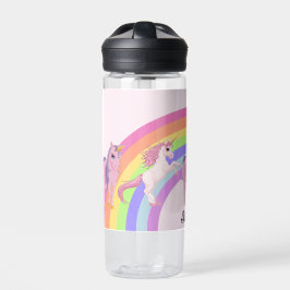Niedliches Rainbow Unicorn Fügen Sie dem Mädchen d Trinkflasche