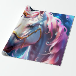 Niedliches Rainbow Unicorn Geburtstagsgeschenkpapi Geschenkpapier