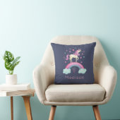 Niedliches Rainbow Unicorn Kissen (Stuhl )