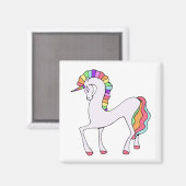 Niedliches Rainbow Unicorn Magnet (Vorderseite/Rückseite)