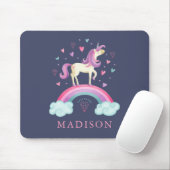 Niedliches Rainbow Unicorn Mousepad (Mit Mouse)