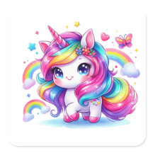 Niedliches Rainbow Unicorn