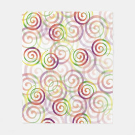 Niedliches Rainbow-Weihnachtsmuster Fleecedecke